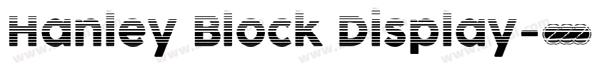 Hanley Block Display字体转换